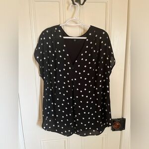 INC Polka Dot Sleeveless Blouse - 3X